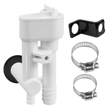 Imagem de NATEFEMIN Kit de disjuntor a vácuo de trailer com conjunto de válvula de desviador de spray para dometic 100, 200, 300, 500+, 500H, 600, 700, 800, 900 banheiros disjuntor a vácuo