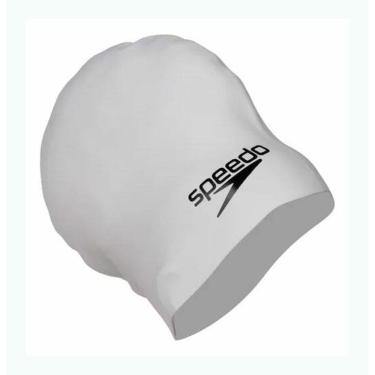 Imagem de Touca Natacao AFRO power lisa silicone bco - Speedo