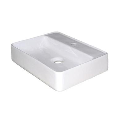 Imagem de Cuba Apoio Louca Retangular Branca 46X36x10,5 Luzart - LUZARTE