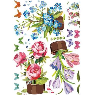 Imagem de Adesivo de parede removível Art Mural Plant Pot Fresh Home Sala de est