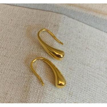 Imagem de Brinco Demi Gota - Aço Inox e Titânio - Maria Pinho