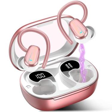 Imagem de Fones de ouvido sem fio OYIB Bluetooth 5.4 Headphones Sport Pink