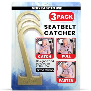 Imagem de Gearu Seatbelt Catcher-Pacote com 3 Unidades de Pegador E Auxílio para Cinto de Segurança para Idosos E Pessoas com Deficiência-Extensor de Cinto de Segurança-Torção Ou Alcance, Auxílio Perfeito Para
