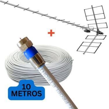 Imagem de Antena tv Digital Externa 4K Yagi Proeletronic PROHD 1118 Longo Alcanc