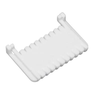 Imagem de predolo Medidor de costura com trava de borda, gabarito de costura com clipe, régua de pequena, versátil e eficiente de 9,5 x 4,5 cm, guia de polegar, Branco