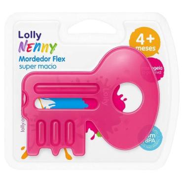 Imagem de Mordedor Flex Lolly Nenny Chave Soft Rosa