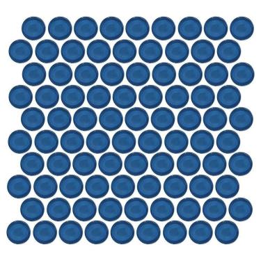 Imagem de Pastilha De Vidro Ball Dark Blue 3x3 Placa 30x30cm - 1313060005