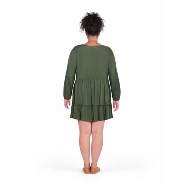 Imagem de City Chic Vestido feminino plus size - Mira Mini, Caqui, 50