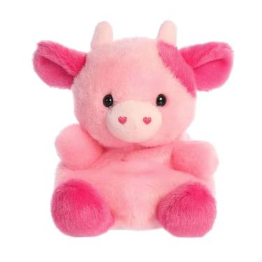 Imagem de Aurora® Adorable Palm Pals™ Blossom Pink Cow™ Stuffed Animal - Fun Seasonal Plush for Kids and Adult Collectors - Perfect for Decorating Rooms and Valentine's Day - 5 Inches