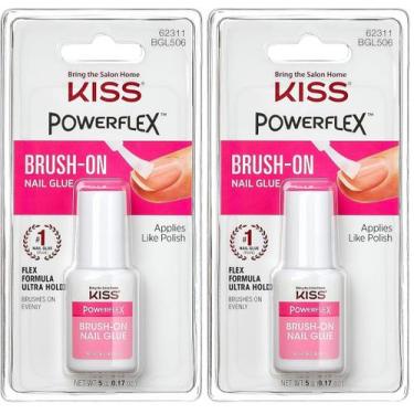 Imagem de Cola para unhas KISS PowerFlex Brush-On 5g Ultra Hold Pack 2