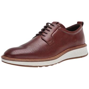 Imagem de ECCO Men's ST.1 Hybrid Plain Toe 2.0 Oxford, Cognac Perforated, 6-6.5