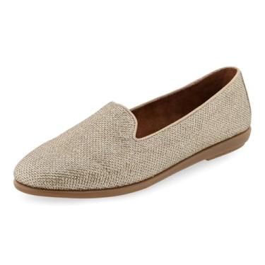 Imagem de Aerosoles Mocassim feminino Betunia, Tecido dourado macio, 36 BR