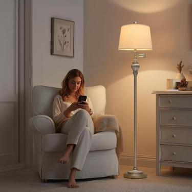 Imagem de Luminária de chão G-SAFAVA 61" Vintage com braço ajustável de 350