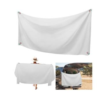 Imagem de ZGXZQ Toalha de banho magnética extra larga (190,5 cm x 101,6 cm) - Microfibra de secagem rápida grande com fecho magnético, super absorvente e resistente à areia para praia, piscina, viagens