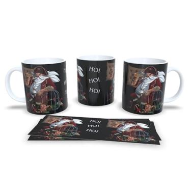 Imagem de Caneca de Natal com Estampa Natalina, Porcelana Branca, Design Festivo com Trenó e Renas, Decoração para Casa e Escritório, Presente (11)