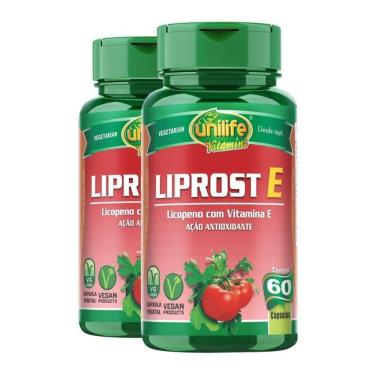 Imagem de Kit 2 Liprost E Licopeno Com Vitamina E 60 Cápsulas Unilife