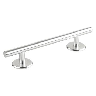 Imagem de Colaxi Trilho redondo para fingerboard, acessório versátil, presente original, trilho de treinamento premium em aço inoxidável para mini skate, Prata 20 Cm