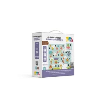 Imagem de QUEBRA CABEÇA ALFABETO DIVERTIDO ILUSTRADO MADEIRA GRANDE