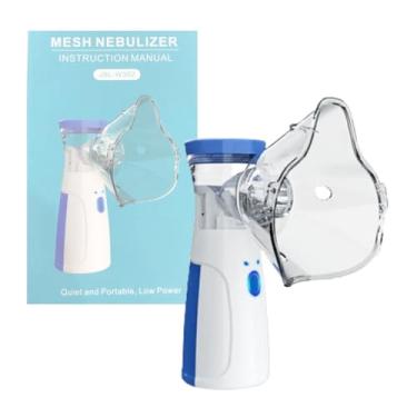 Imagem de Nebulizador Ultrassônico Portátil com Tecnologia MESH, Alimentação USB e Pilha, com Máscaras Adulto e Infantil, Capacidade 15ml