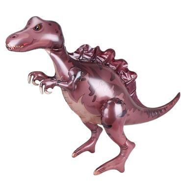 Imagem de Balão Metalizado Dinossauro Jurássico Espinossauro 82x80cm Design 3D