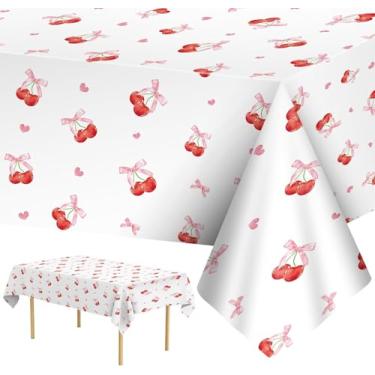 Imagem de bibuks Pacote com 3 toalhas de mesa Happy Birthday – Capas de mesa descartáveis de PE grosso premium com revestimento impermeável PEVA, toalhas de mesa de plástico ecológicas para decorações de festa