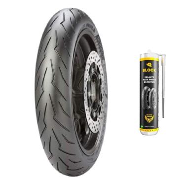 Imagem de Pneu Burgman 650 120/70r15 56h Tubeless Diablo Rosso Scooter Pirelli + Selante
