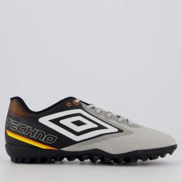 Imagem de Chuteira Umbro Techno II Society Cinza e Preta, 42