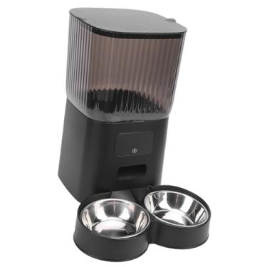 Imagem de Distribuidor Cronometrado de Comida Seca para Gatos, Alimentadores Automáticos para Gatos Alimentador Automático para Cães Alimentador Automático para Cães Tigela de Aço