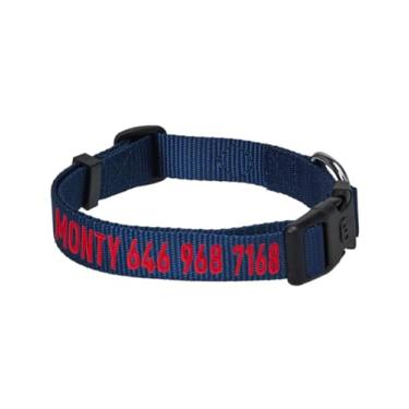 Imagem de Blueberry Pet Coleiras de cachorro personalizadas Essentials para cães grandes | Coleira ajustável e personalizada com etiqueta de nome - bordada com nome e número de telefone do animal de estimação