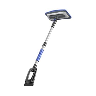 Imagem de WeiLaiKeQi Rodo de gelo extensível, limpador de neve Rotativo Sponge Head Non Scratch Snow Ferramenta para pára -brisas de carro, inverno, caminhão, Azul