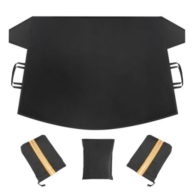 Imagem de Exptolii Capa de para-brisa de carro para gelo e neve, tecido Oxford 600D, ajuste universal para carros, SUVs, caminhões