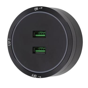 Imagem de HEEPDD Tomada de Alimentação, Tomada Com Portas Duplas, Perfeita para Armários de Casa e Cozinha, de Alimentação de Entrada de 180 a 250 V, Renovação Residencial Elétrica USB Durável