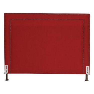 Imagem de Cabeceira Viviane Luxo Suede Cores - DS Estofados, King, Vermelho