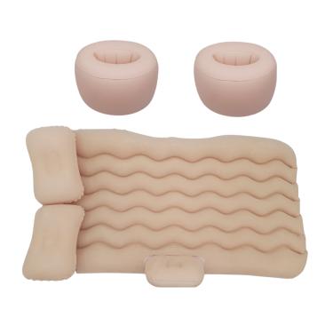 Imagem de Cama Inflável Colchão Carro Bege Viagem SUV Sedan Universal