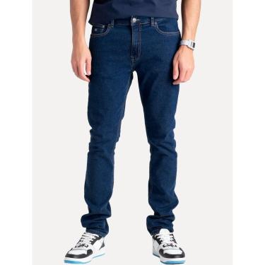 Imagem de Calça Tommy Jeans Masculina Skinny Simon Denim Azul Médio-Masculino