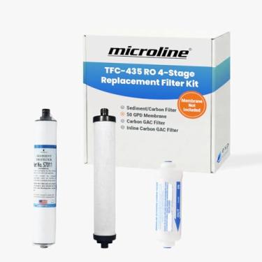 Imagem de Filtros de substituição Microline TFC-435 RO – Kit anual para sistemas TFC-435 – Inclui S7028, S7025, S7206W-JG – Membrana RO não incluída – Feito nos EUA