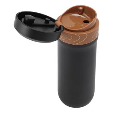 Imagem de Atyhao Máquina de café Portátil Com Filtro de Prensa Francesa, Caneca Isolada de Aço Inoxidável de 320 Ml, Preservação Quente e Fria, 8 Horas, Função à Prova de Escaldamento, Separação