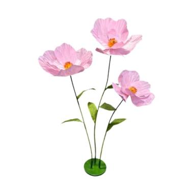 Imagem de Fancyes Flores gigantes para casamento, arranjos florais de casamento, 4,59 pés, flores artificiais enormes, multiuso e realistas para festa na sala de estar, Rosa