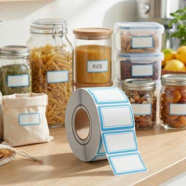 Imagem de Etiquetas de organização de freezer - para descascar sem qualquer resíduo pegajoso - Tamanho ideal para etiquetas de geladeira reutilizáveis, adequadas para sacos de freezer, recipientes e áreas de