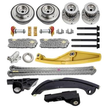 Imagem de LOBIUTIYA Kit de corrente de sincronização do motor 90738S com VVT Cam Phaser adequado para Ford F-150 Taurus Edge Expedition Explorer e apto para Lincoln MKX Mark Nautilus 3.5/3.7L DOHC AT4Z6C525B