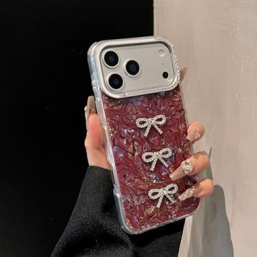 Imagem de HTVJFXCapa de luxo com laço Aurora em acrílico a laser para iPhone 16 Pro (Para iPhone 16 Pro/MYCBH)