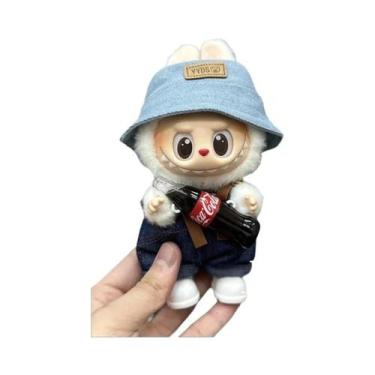 Imagem de Conjunto De Roupas Para Boneca Plush Labubu De 17CM Com Sapatos Acessó