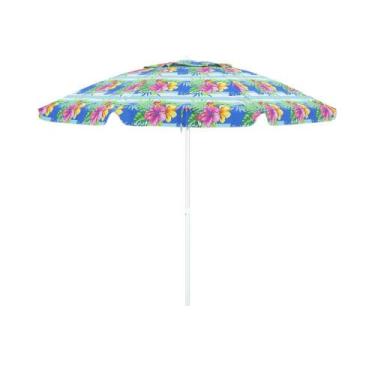 Imagem de Guarda-Sol Bel Fibra De Vidro 2,4 M Floral - Bel Fix