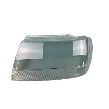 Imagem de Compatível com jeep grand cherokee 1999-2005 farol capa escudo abajur transparente caso de vidro substituir lente primária(Left)