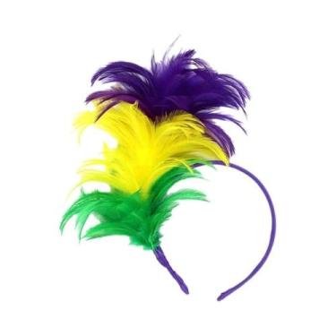 Imagem de Tiara 1920s Mardi Gras Tiara Flapper Headpiece Flapper Burlesque Headp