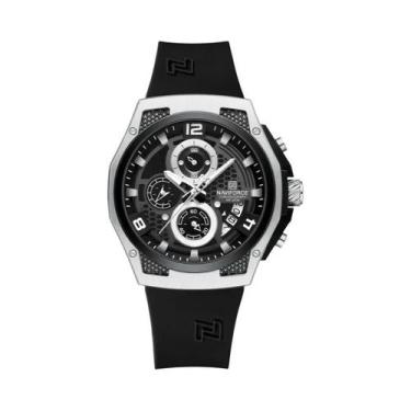 Imagem de Relógio De Quartzo Masculino Luxuoso À Prova d'Água NAVIFORCE Com Puls