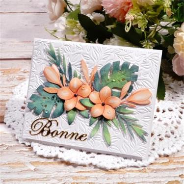 Imagem de Lapoo Matriz de corte de flores para scrapbooking – durável, estêncil cortado para álbum de fotos faça você mesmo, cartão de papel decorativo, suprimentos para fazer cartões de metal (flores da