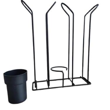 Imagem de Suporte de Copo Descartável Café Água 200ml 80ml Organizador de Copos Descartáveis Preto-20.5 * 8 * 27cm, Material Durável Resistente ao Uso Diário