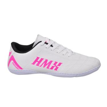 Imagem de Chuteira Futsal Premium Haymax HMX original com nota fiscal, 43, Branc