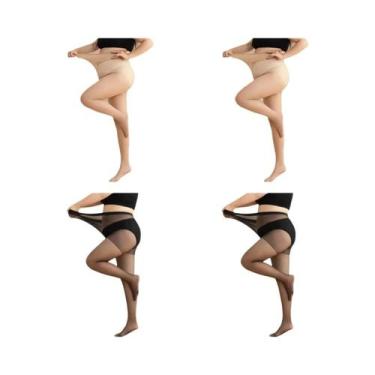 Imagem de Meia Calça De Verão plus Size De Cintura Alta Para Mulheres Até 110 KG